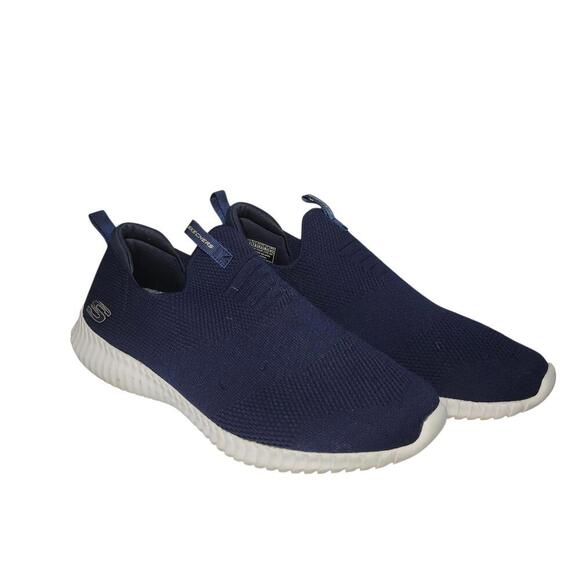 Skechers Men's Navy Slip-On Sneakers Size 8.5 - Picture 1 of 9